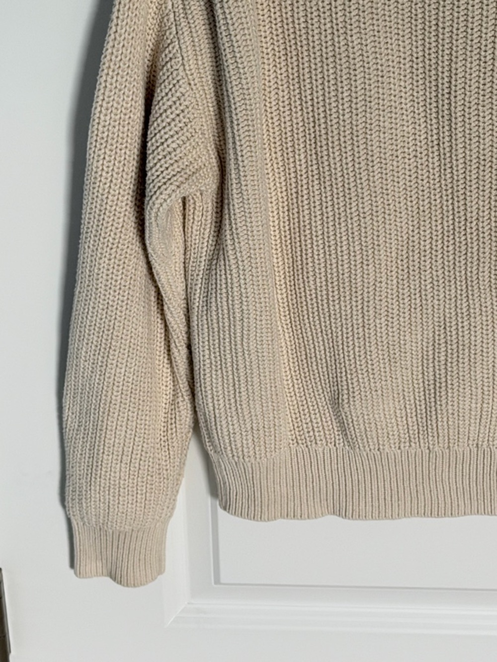 GAP Women's Chino Beige Shaker-Stitch Cardigan Size Small 54599 - Picture 10 of 16